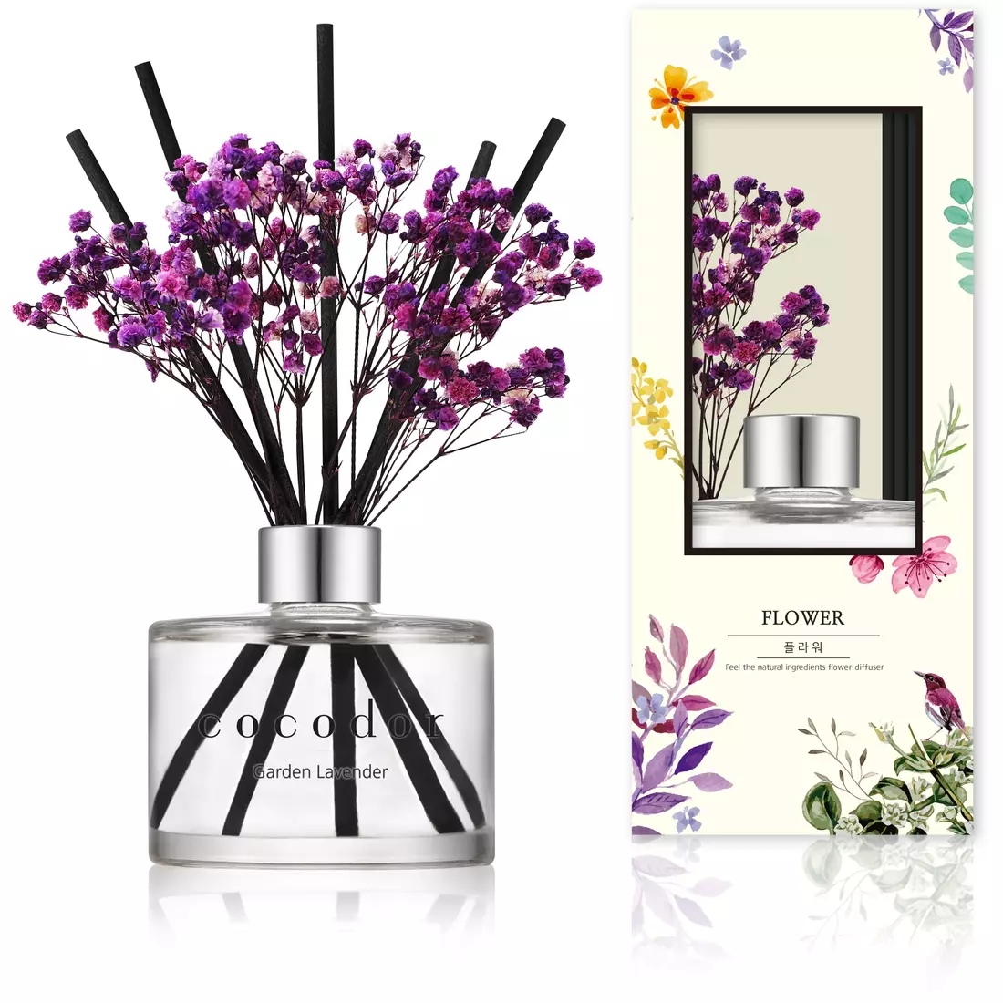 COCODOR aroma difuzér s tyčinkami a květinami, garden lavender 120 ml
