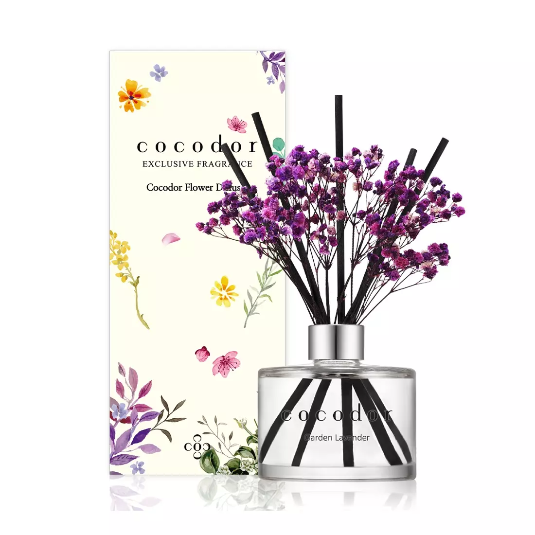 COCODOR aroma difuzér s tyčinkami a květinami, garden lavender 200 ml