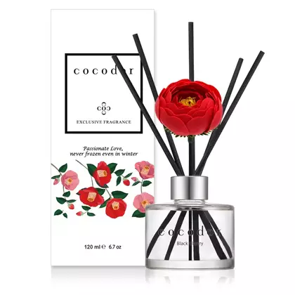 COCODOR aroma difuzér s tyčinkami camellia, black cherry 120 ml