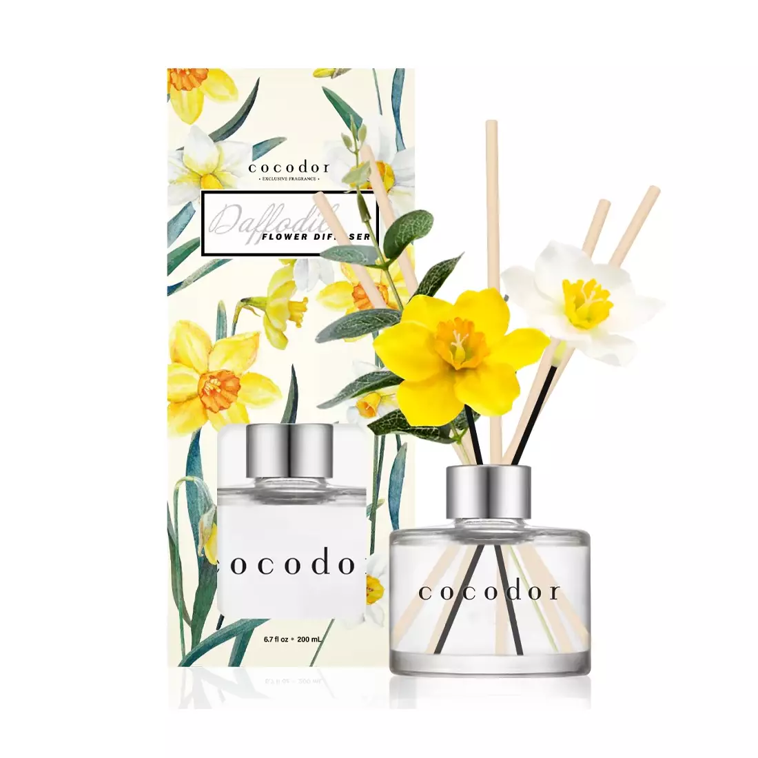 COCODOR aroma difuzér s tyčinkami daffodil, deep musk 200 ml