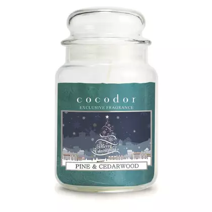 COCODOR vonná svíčka christmas pine&amp;cedarwood 550 g