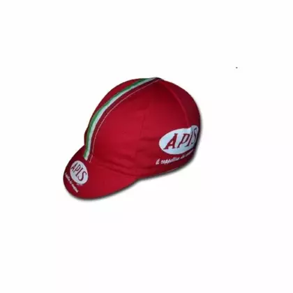 APIS PROFI VINTAGE cyklistická čepice s kšiltem Červené
