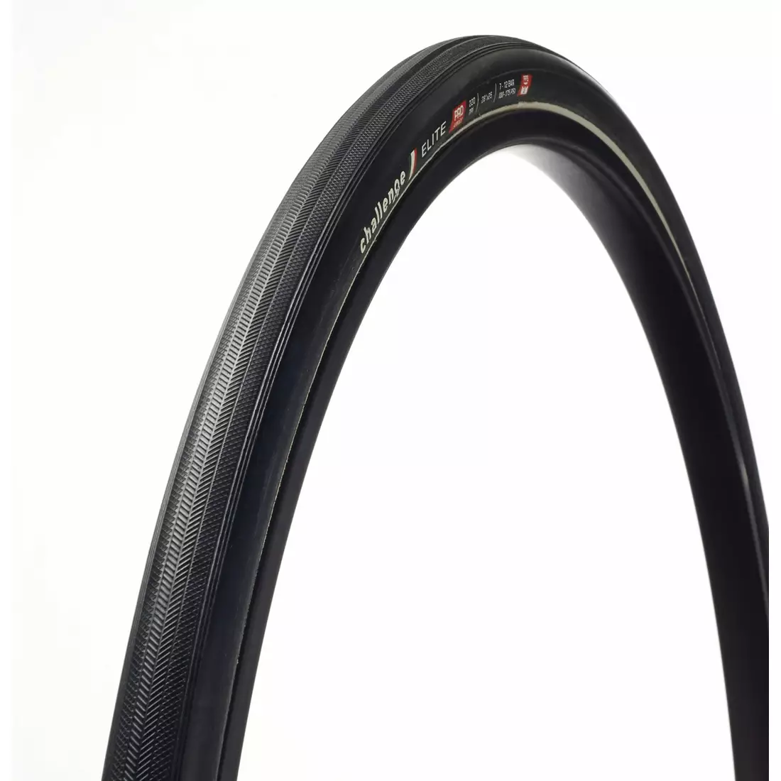 CHALLENGE ELITE PRO pneumatika silničního kola, hřích 28&quot; (700x25mm) 220 TPI, černá