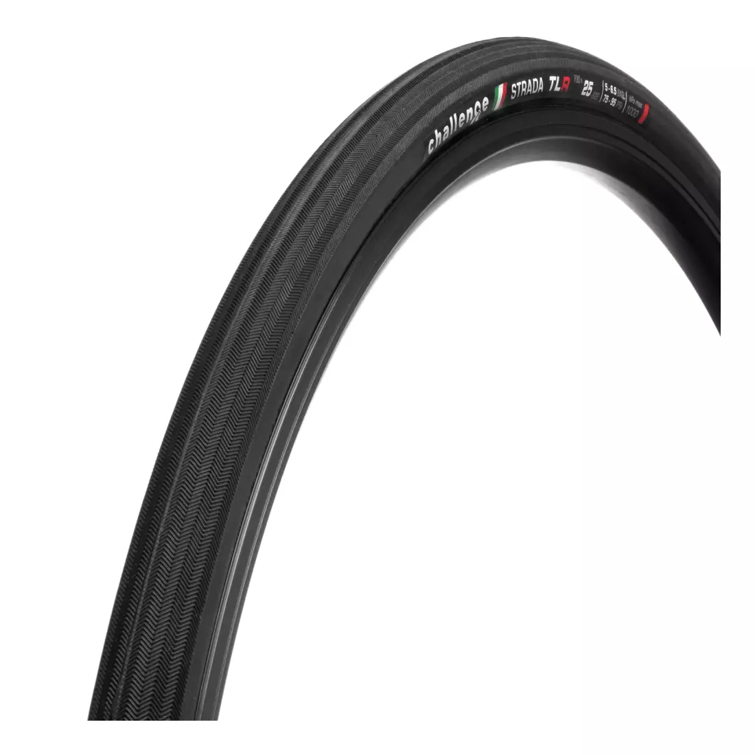 CHALLENGE STRADA pneumatika silničního kola 28&quot; (700x25 mm), 120 TPI, TLR, černá