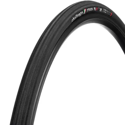 CHALLENGE STRADA pneumatika silničního kola 28 &quot;(700x25 mm), 120 TPI, TLR, černá