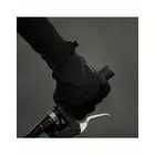 CHIBA CLASSIC zimní cyklistické rukavice, černá a stříbrná