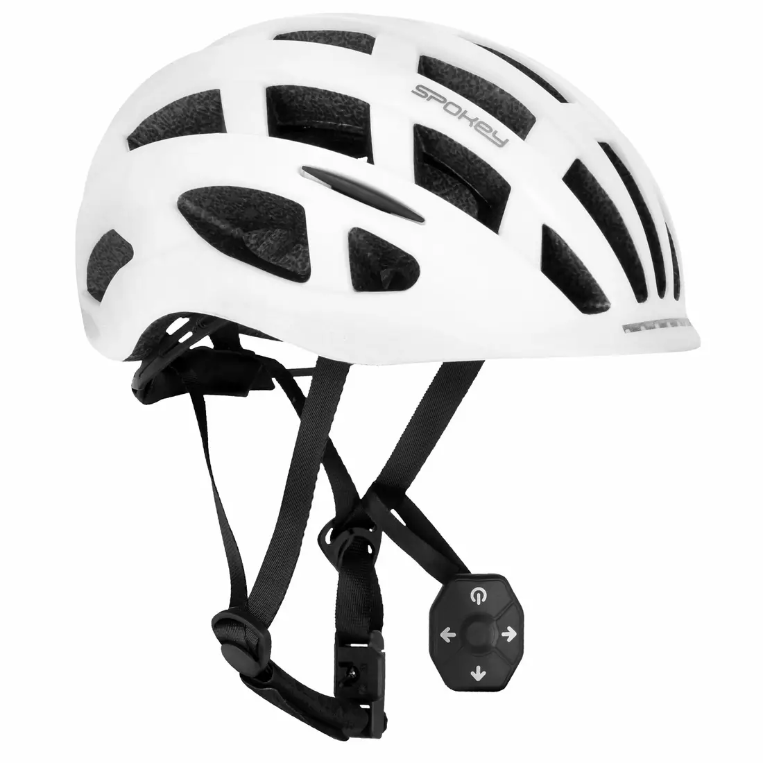 SPOKEY POINTER PRO cyklistická přilba s blinkry 55-58 cm 