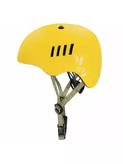 SPOKEY PUMPTRACK BMX žlutá cyklistická helma