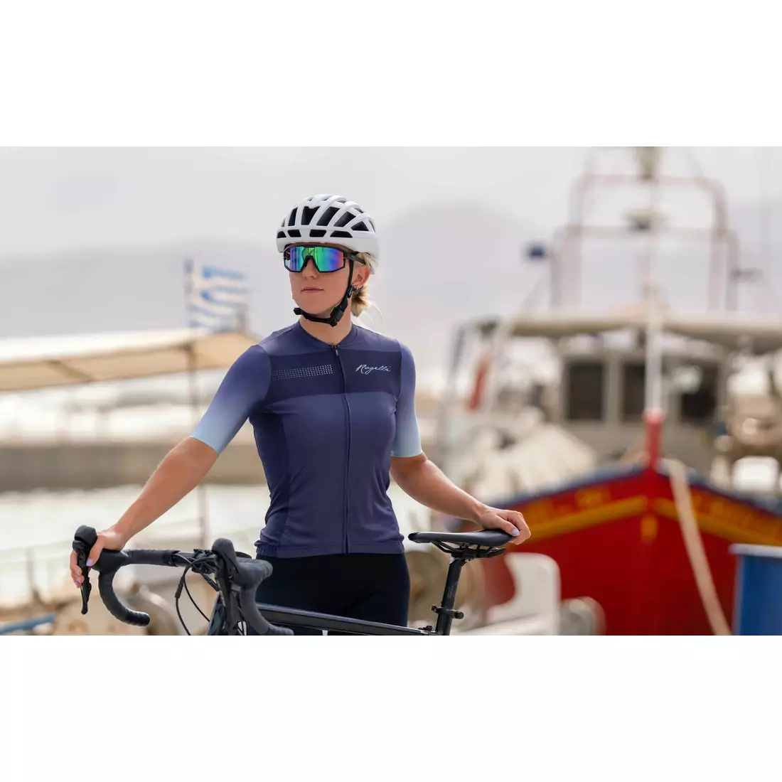 ROGELLI DAWN dámský cyklistický dres, fialová a mátová