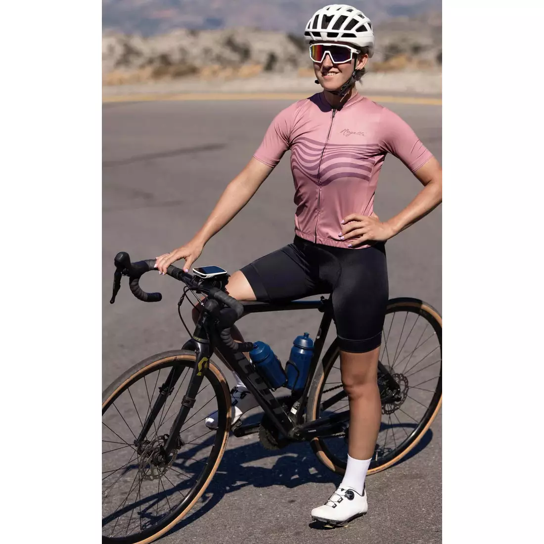 Rogelli DIAGA dámský cyklistický dres, růžový