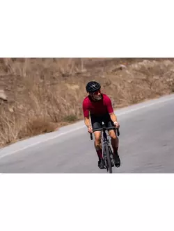 Rogelli DISTANCE pánský cyklistický dres, kaštanové