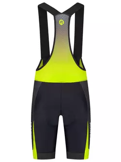 Rogelli FUSE II pánské cyklistické šortky, Černá a žlutá