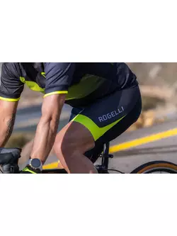 Rogelli FUSE II pánské cyklistické šortky, Černá a žlutá