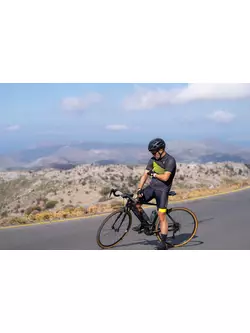 Rogelli GROOVE pánský cyklistický dres, černý fluor