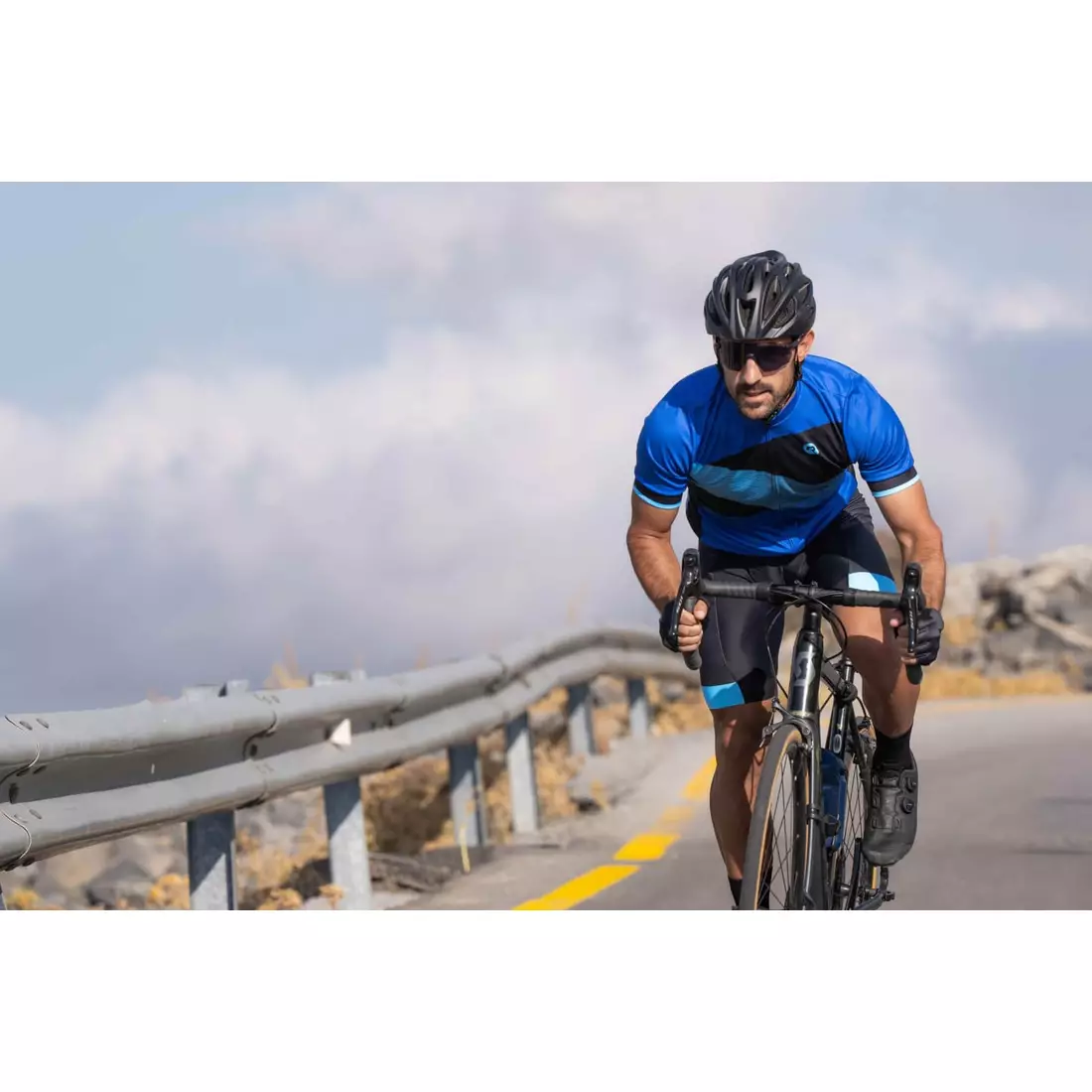 Rogelli GROOVE pánský cyklistický dres, modrý