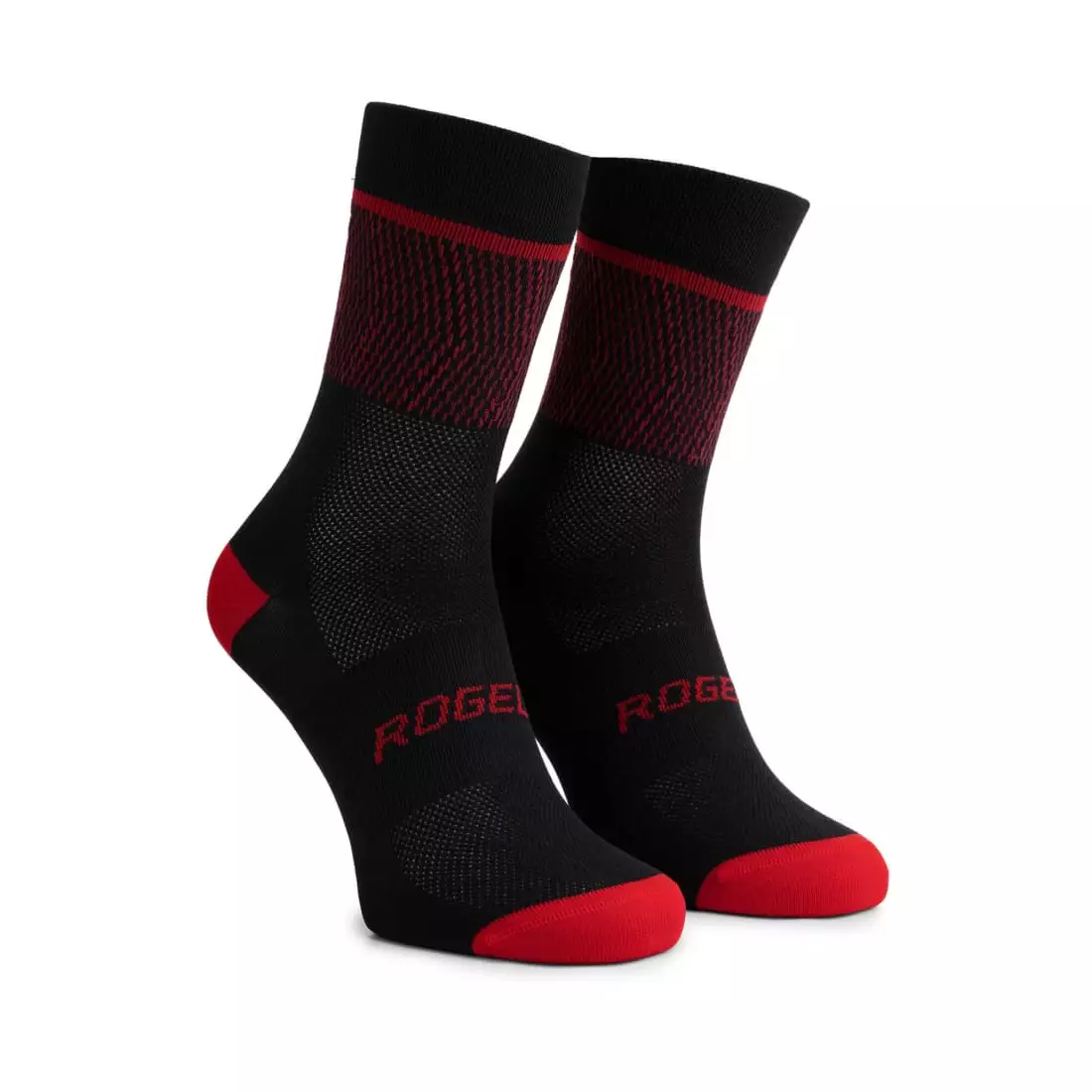 Rogelli HERO II cyklistické/sportovní ponožky, černá a červená