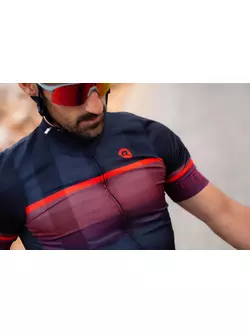 Rogelli HERO II pánský cyklistický dres, černá a červená