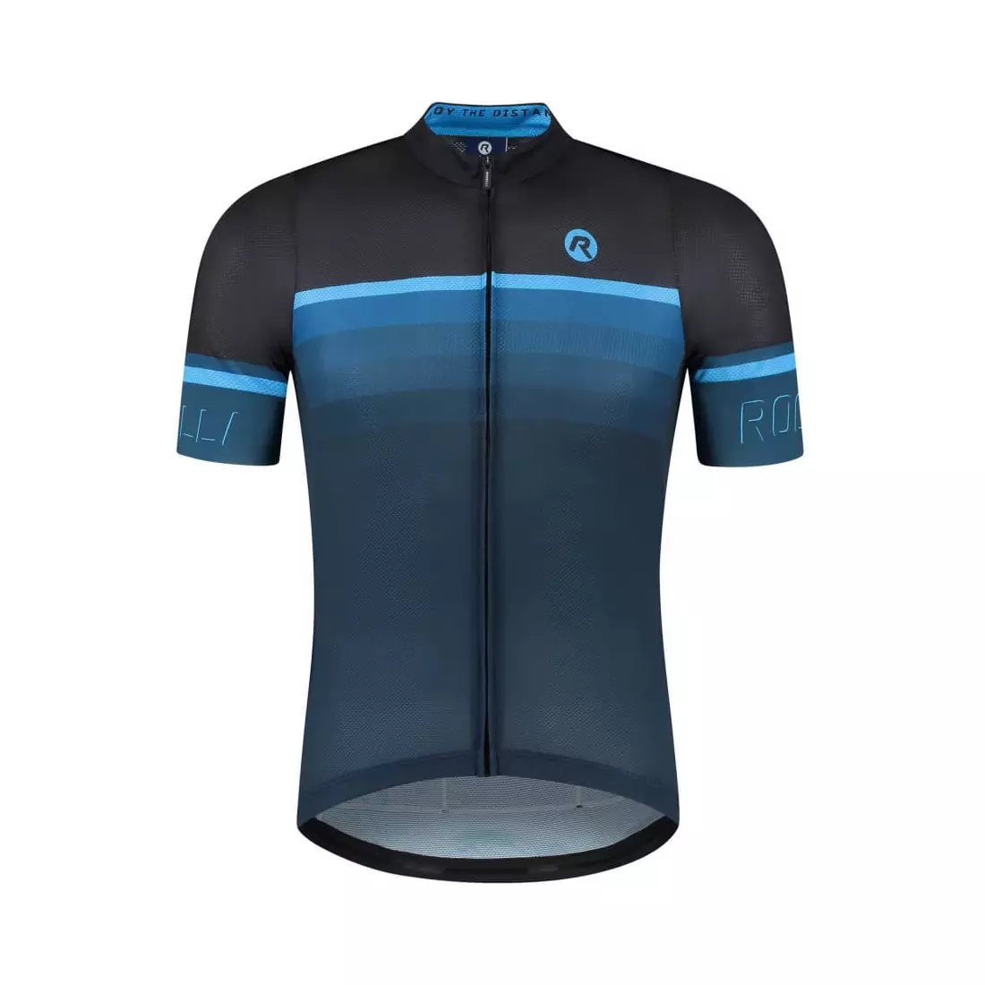 Rogelli HERO II pánský cyklistický dres, černá a modrá
