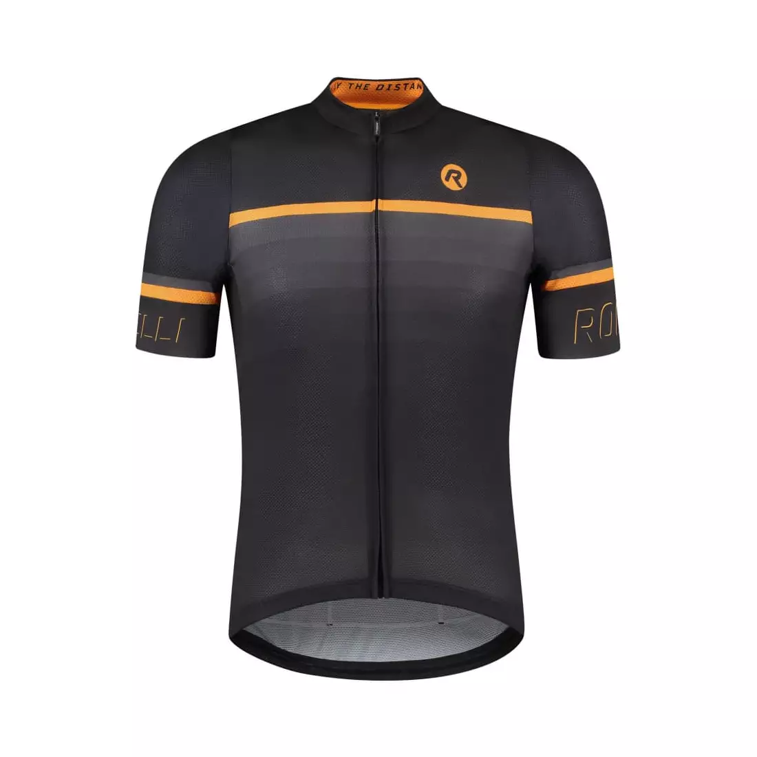 Rogelli HERO II pánský cyklistický dres, černá a oranžová