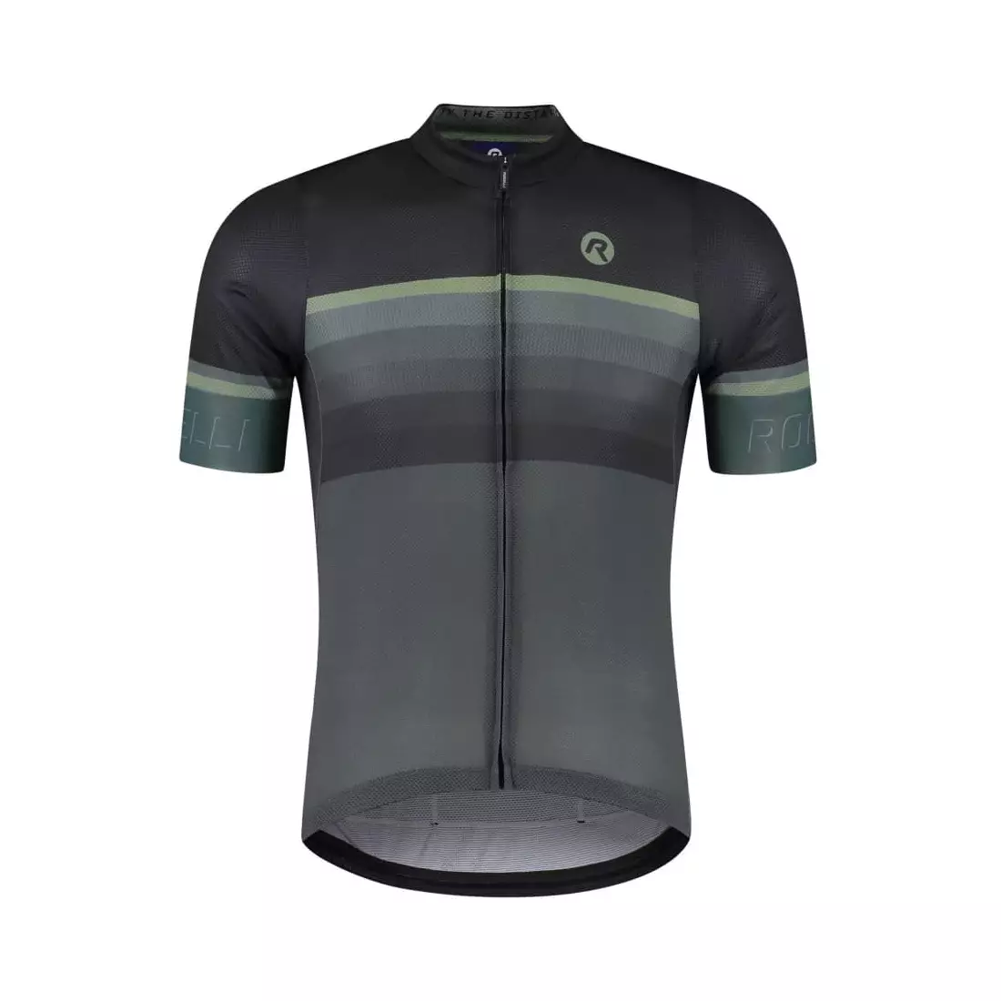 Rogelli HERO II pánský cyklistický dres, černá a zelená