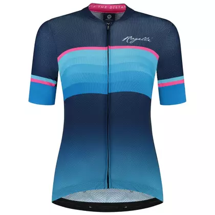 Rogelli IMPRESS II dámský cyklistický dres, modro-růžová