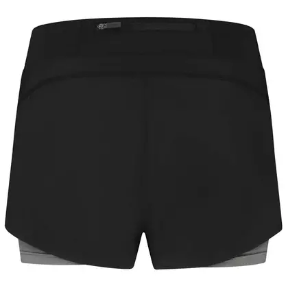 Rogelli KYA dámské běžecké šortky 2v1, černá a šedá