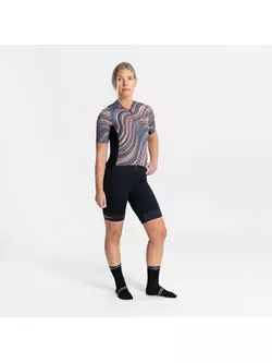 Rogelli LYNN dámský cyklistický dres, šedokorálový