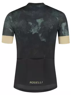 Rogelli NEBULA pánský cyklistický dres, khaki-zlatá