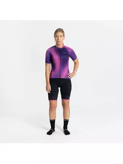 Rogelli dámský cyklistický dres AURORA fialovo-růžový