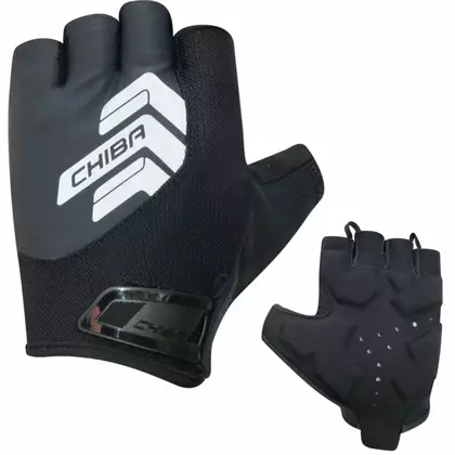 CHIBA REFLEX II Cyklistické rukavice, černé