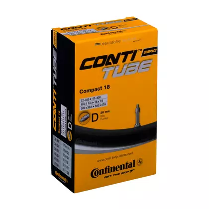 CONTINENTAL COMPACT AUTO 18/1,25 duše na kolo s ventilkem Dunlop 26 mm