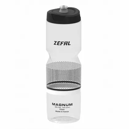 Cyklistická láhev ZEFAL MAGNUM Soft-Cap 1 l, transparentní