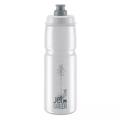 ELITE JET GREEN cyklistická láhev na vodu 750 ml, clear