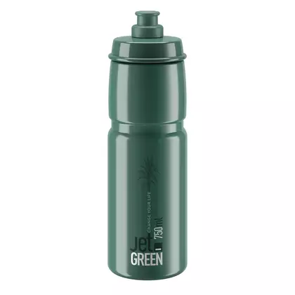 ELITE JET GREEN cyklistická láhev na vodu 750 ml, tmavozelený