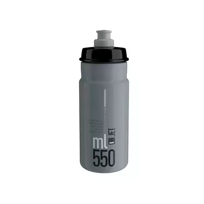 ELITE JET cyklistická láhev na vodu 550 ml, šedá
