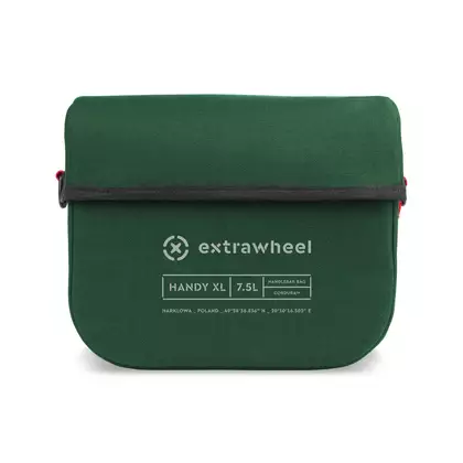 EXTRAWHEEL HANDY PREMIUM CORDURA XL taška na řídítka kola, zelená 7,5 L