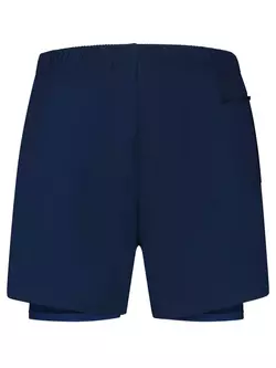 ROGELLI ESSENTIAL pánské běžecké šortky 2v1, modrý