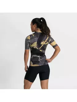 ROGELLI FLAIR dámský cyklistický dres černé zlato