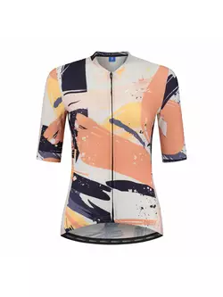 ROGELLI FLAIR dámský cyklistický dres písek a korály