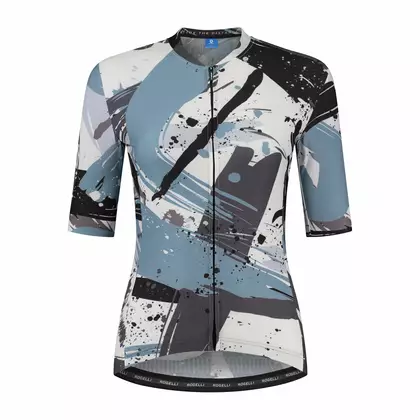 ROGELLI FLAIR dámský cyklistický dres šedá tyrkysová