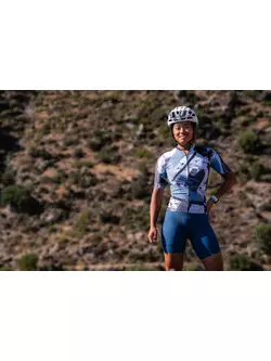 ROGELLI FLAIR dámský cyklistický dres šedá tyrkysová
