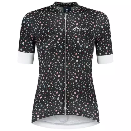 Rogelli LILY dámský cyklistický dres, Černý a bílý