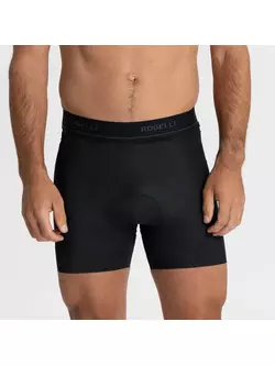 Rogelli PRIME pánské cyklistické boxerky s vycpávkou, černá