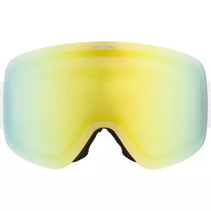 Lyžařské/snowboardové brýle ALPINA PENKEN BÍLÉ MATNÉ sklo GOLD MIRROR S3