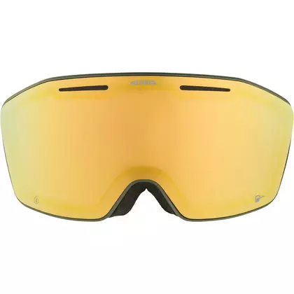 Lyžařské/snowboardové brýle ALPINA, zvýraznění kontrastu NENDAZ Q-LITE OLIVE MATT sklo Q-LITE GOLD S2