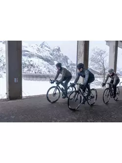 Cyklistická bunda Rogelli, zimní FREEZE, šedá