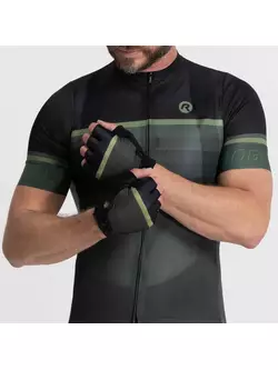 Cyklistické rukavice Rogelli HERO II černo-zelené