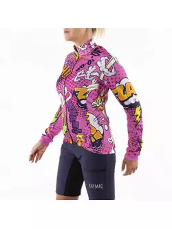 KAYMAQ W27 dámský cyklistický dres ELTHWBAS-1, růžový