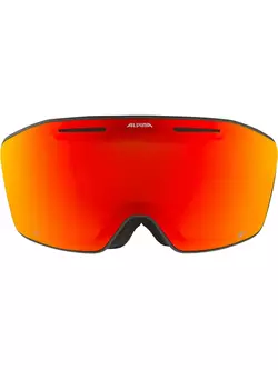 Lyžařské/snowboardové brýle ALPINA, zesílení kontrastu NENDAZ Q-LITE ČERNO-ŽLUTÉ MATNÉ sklo Q-LITE RED S2
