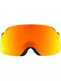 Lyžařské/snowboardové brýle ALPINA, zvýraznění kontrastu BLACKCOMB Q-LITE ČERNO-ŽLUTÁ MATNÉ sklo Q-LITE ORANGE S2